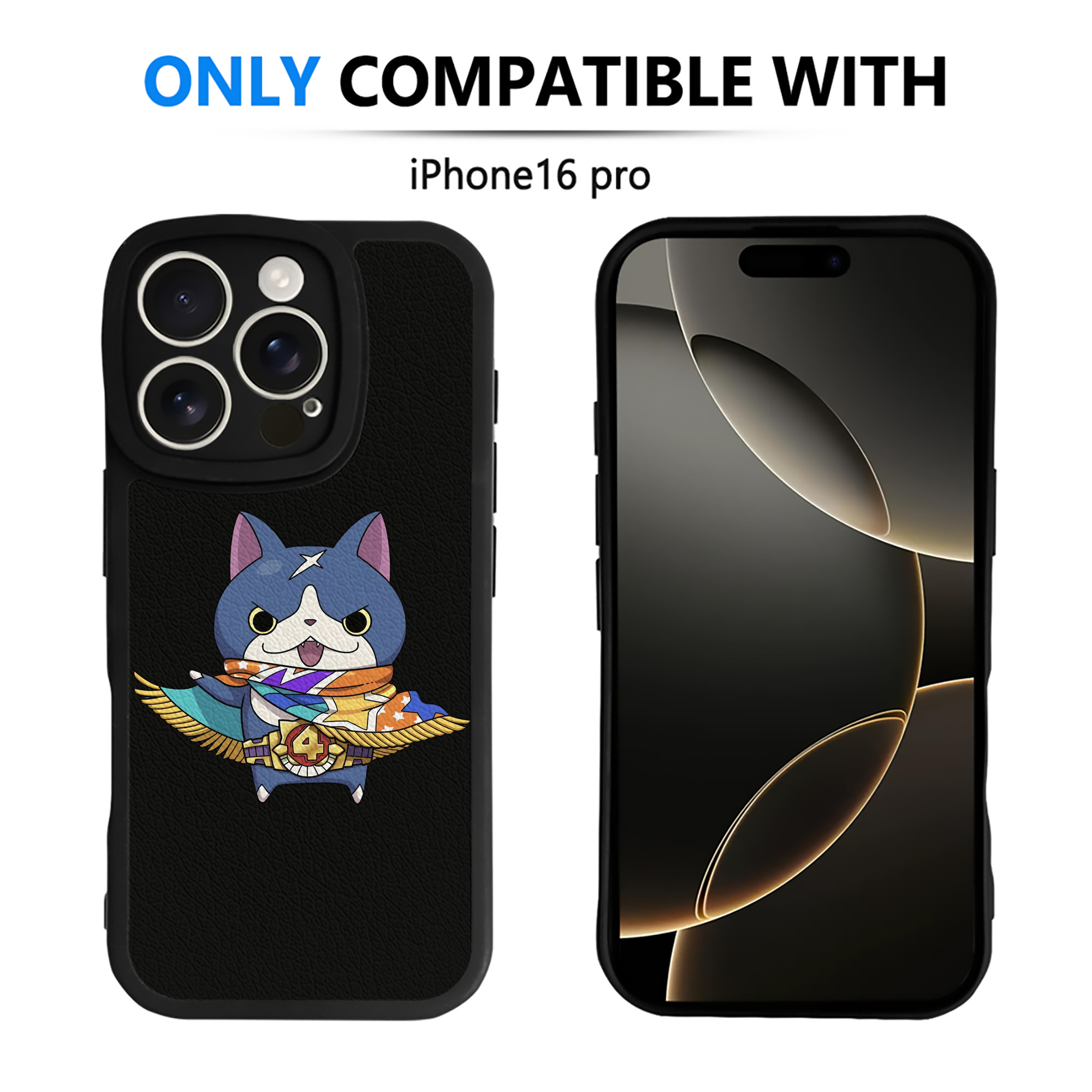 （画像用） 妖怪ウォッチ Yo-kai Watch 【iPhone 16シリーズ対応】シリコンスマホケース（レザー調） 材質：シリコン